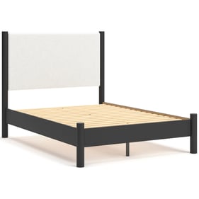 Ashley Furniture Cadmori Black White Full Upholstered Panel Bed