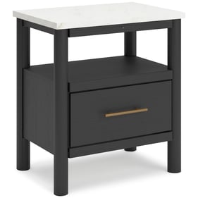 Ashley Furniture Cadmori Black White One Drawer Night Stand