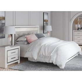 Ashley Furniture Altyra White Gray 4pc Bedroom Set With King Panel Bed