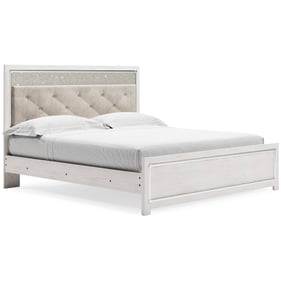 Ashley Furniture Altyra White King Panel Bed With Roll Slat