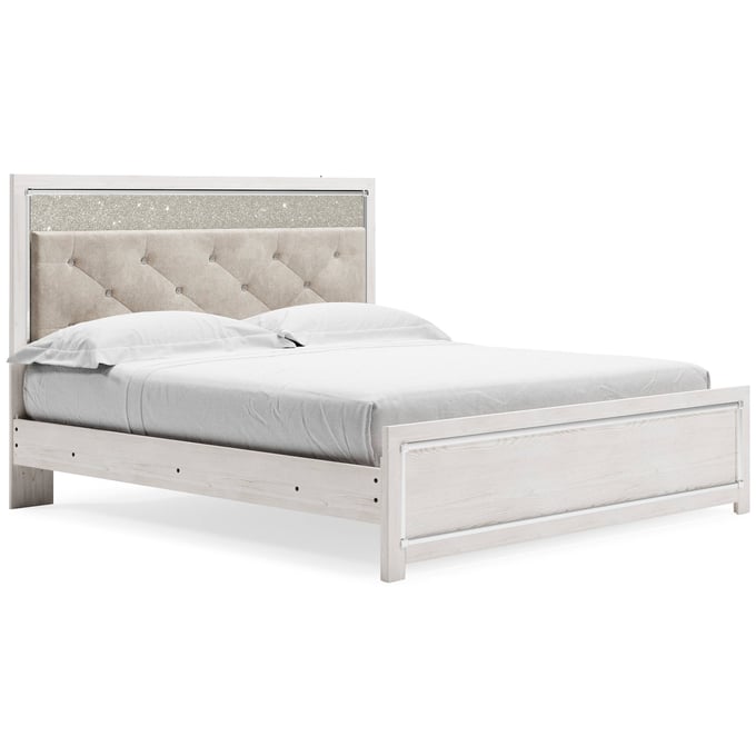 Ashley Furniture Altyra White King Panel Bed B2640B3