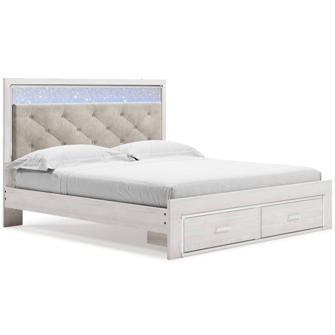 Ashley Furniture Altyra White King Storage Bed B2640B29