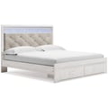 King Upholstered Storage Bed