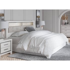 Ashley Furniture Altyra White Gray 2pc Bedroom Set With King Bookcase Headb...