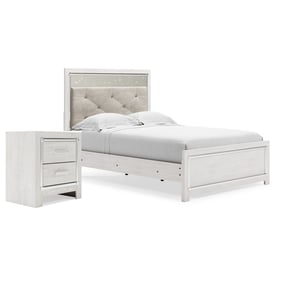 Ashley Furniture Altyra White Gray 4pc Bedroom Set With Full Panel Bed