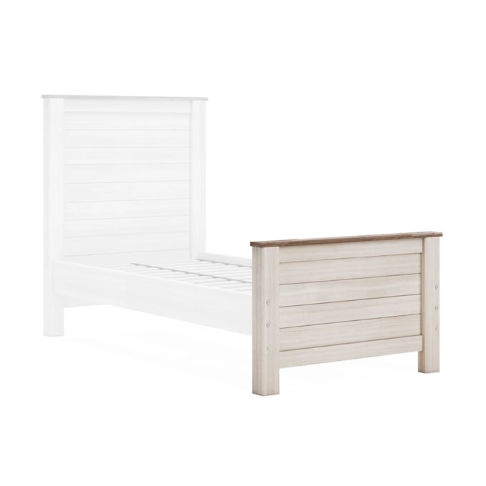 Ashley Furniture Willowton Whitewash Twin Panel Footboard B267-52