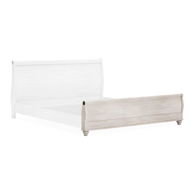 Ashley Furniture Willowton Whitewash Queen Sleigh Footboard B267-74