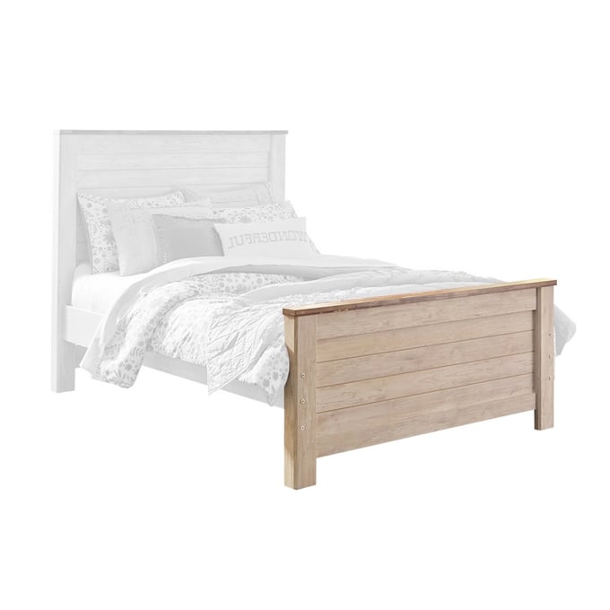 Ashley Furniture Willowton Whitewash Full Panel Footboard B267-84