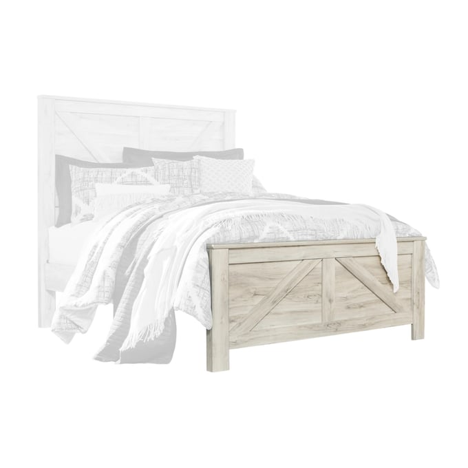 Ashley Furniture Bellaby Whitewash Wood Queen Panel Footboard B331-154