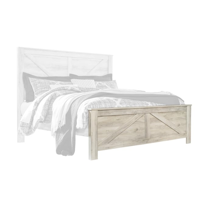 Ashley Furniture Bellaby Whitewash Wood King Panel Footboard B331-156