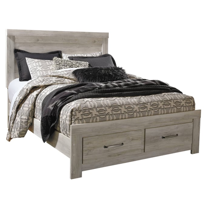 Ashley Furniture Bellaby Whitewash Queen Storage Bed B331B4