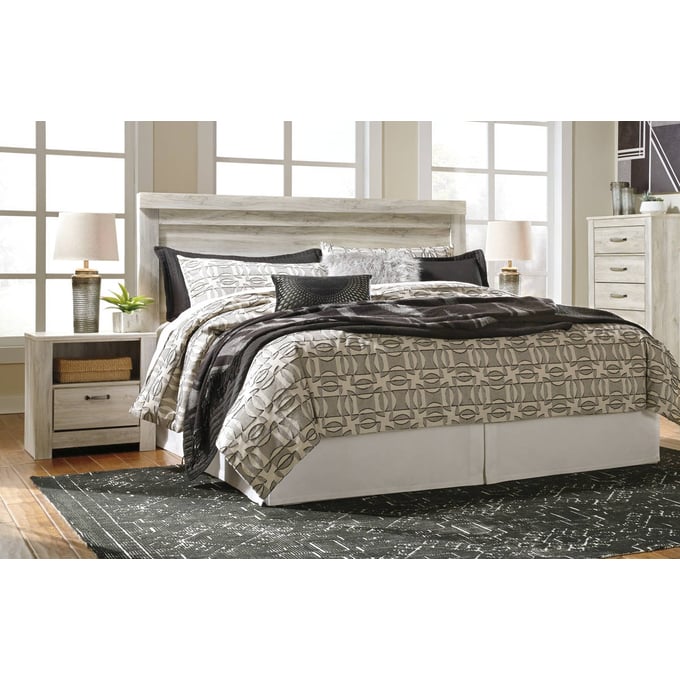 Ashley Furniture Bellaby Whitewash 2pc Bedroom Set With King Headboard B331-KHDBD-BR-S2