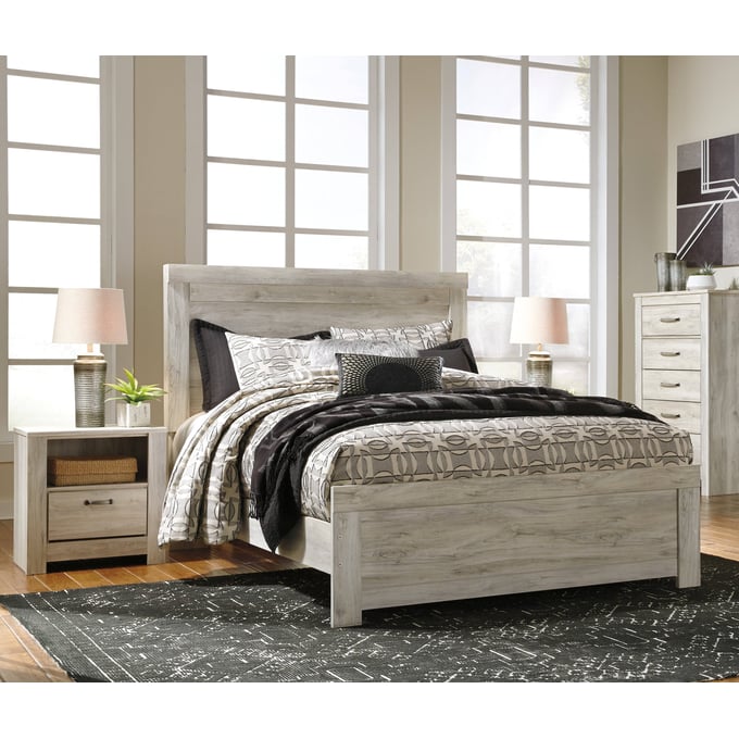 Ashley Furniture Bellaby Whitewash 4pc Bedroom Set With Queen Bed B331-BR-S3