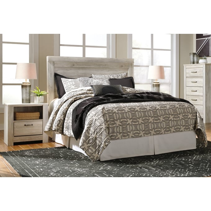 Ashley Furniture Bellaby Whitewash 2pc Bedroom Set With Queen Headboard B331-QHDBD-BR-S1