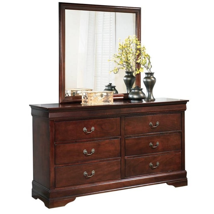 Ashley Furniture Alisdair Dark Brown Dresser And Mirror B376B1