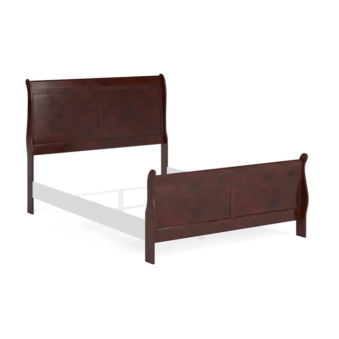 Ashley Furniture Alisdair Dark Brown Full Sleigh Headboard Footboard B376-55