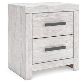 Ashley Furniture Cayboni Whitewash Two Drawer Night Stand