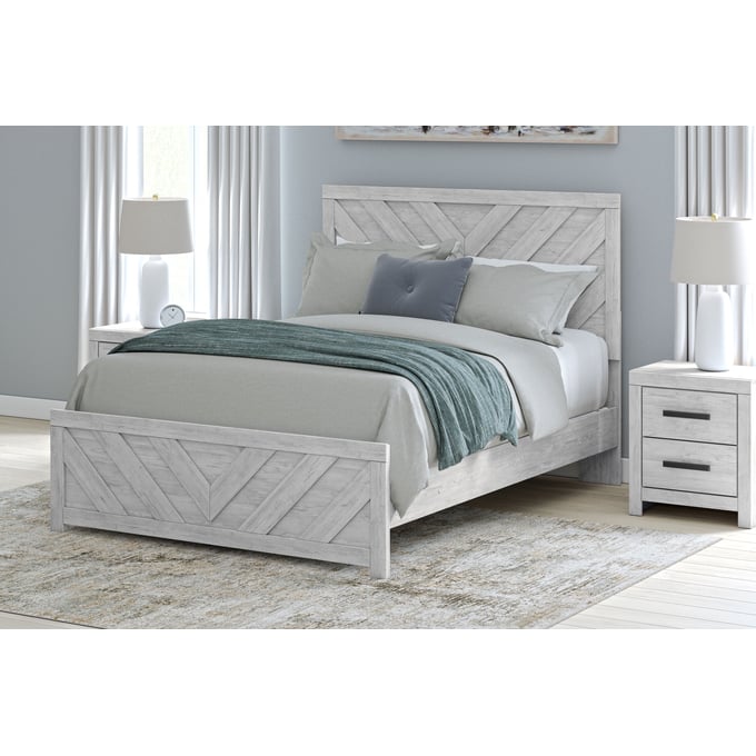 Ashley Furniture Cayboni Whitewash 2pc Bedroom Set With Queen Bed B3788-BR-S1