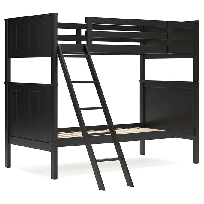 Ashley Furniture Nextonfort Black Twin Over Twin Bunk Bed B396B7