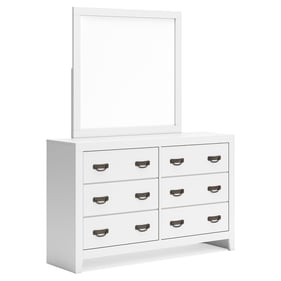 Ashley Furniture Binterglen White Dresser And Mirror