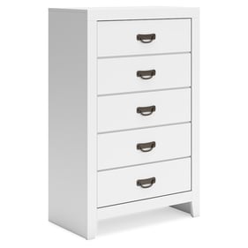 Ashley Furniture Binterglen White Five Drawer Chest