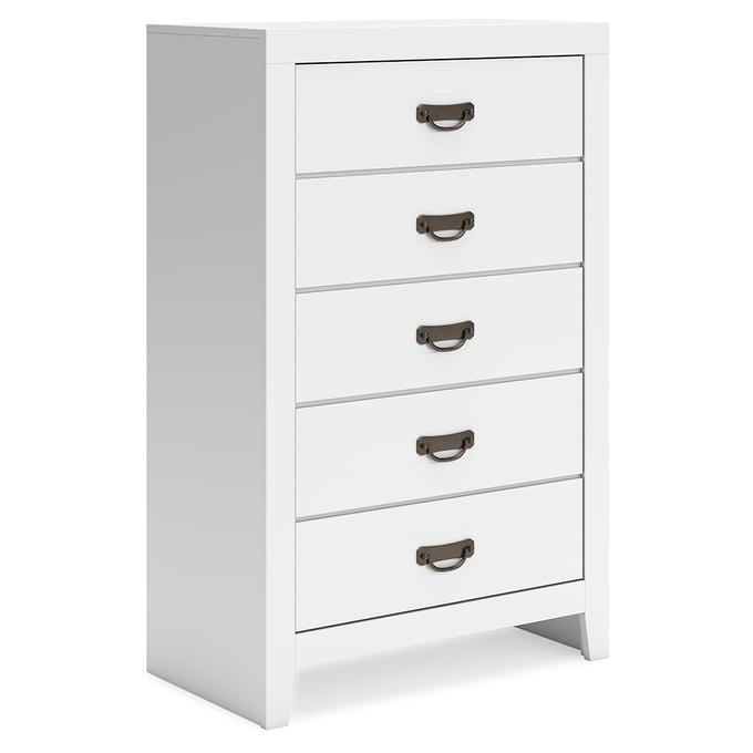 Ashley Furniture Binterglen White Five Drawer Chest B427-46