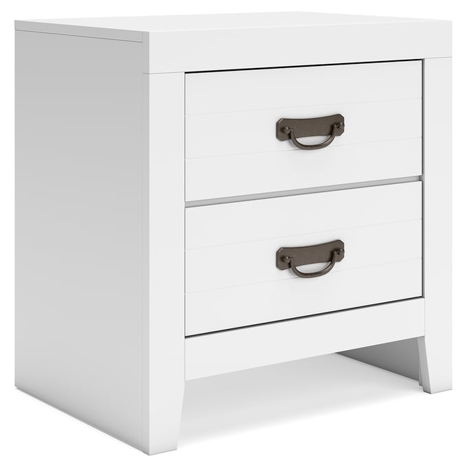 Ashley Furniture Binterglen White Two Drawer Night Stand B427-92