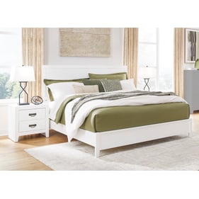 Ashley Furniture Binterglen White 2pc Bedroom Set With King Panel Bed