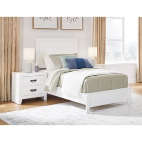 Ashley Furniture Binterglen White 2pc Bedroom Set With Twin Panel Bed