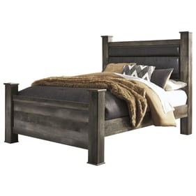 Ashley Furniture Wynnlow Gray Queen Upholstered Poster Bed