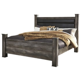 Ashley Furniture Wynnlow Gray King Upholstered Poster Bed