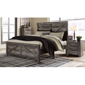 Ashley Furniture Wynnlow Gray 2pc Bedroom Set With King Panel Bed