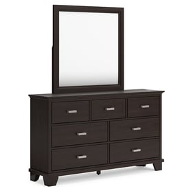 Ashley Furniture Covetown Dark Brown Dresser And Mirror