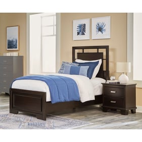 Ashley Furniture Covetown Dark Brown 2pc Kids Bedroom Set With Twin Panel B...