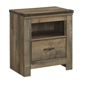 Ashley Furniture Trinell Brown One Drawer Night Stand