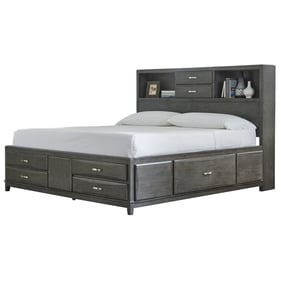 Ashley Furniture Caitbrook Gray King Storage Bed