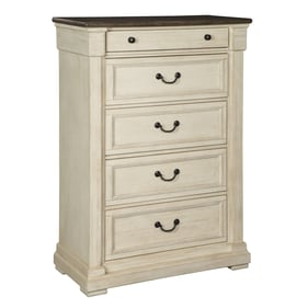 Ashley Furniture Bolanburg Antique White Five Drawer Chest