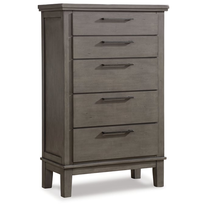 Ashley Furniture Hallanden Gray Five Drawer Chest B649-46