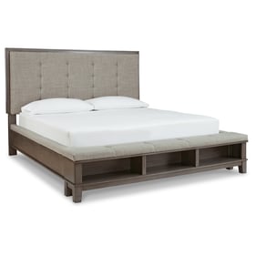 Ashley Furniture Hallanden Gray Queen Storage Panel Bed