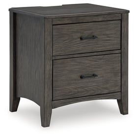 Ashley Furniture Montillan Grayish Brown Two Drawer Night Stand