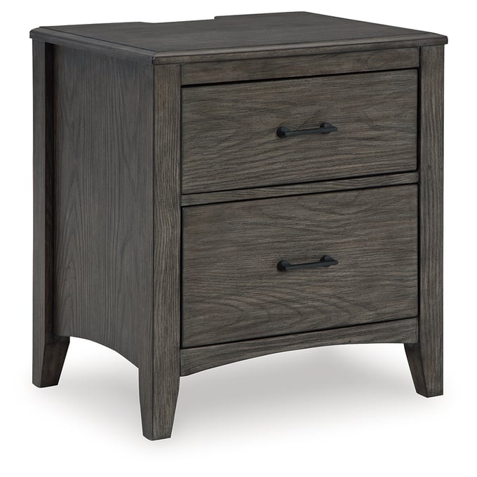 Ashley Furniture Montillan Grayish Brown Two Drawer Night Stand B651-92