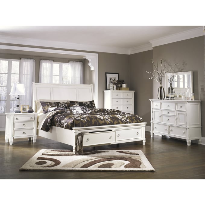 Ashley Furniture Prentice White Master Bedroom Set B672-S