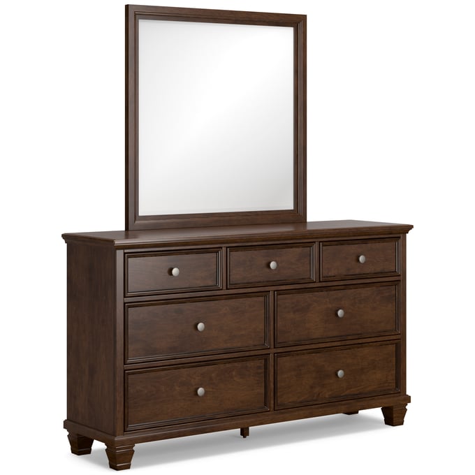 Ashley Danabrin Brown Dresser And Mirror B685B1