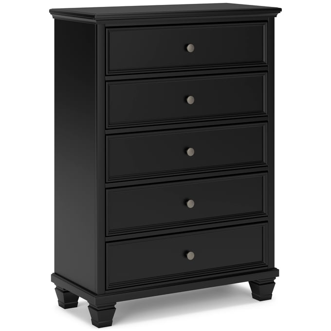 Ashley Lanolee Black Five Drawer Chest B687-46