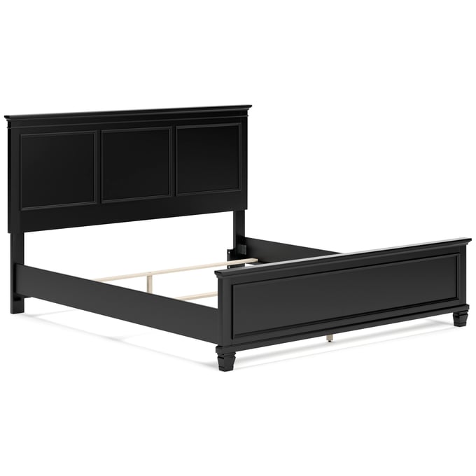 Ashley Lanolee Black Cal King Panel Bed B687B9