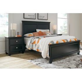 Ashley Furniture Lanolee Black 2pc Bedroom Set With Full Panel Bed