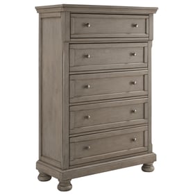 Ashley Furniture Lettner Light Gray Five Drawer Chest