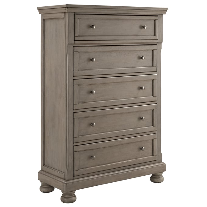 Ashley Furniture Lettner Light Gray Five Drawer Chest B733-46