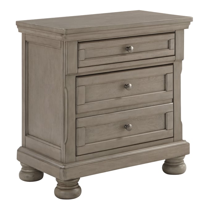 Ashley Furniture Lettner Light Gray Two Drawer Night Stand B733-92