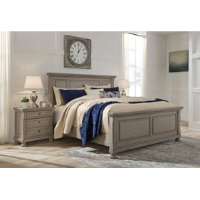 Ashley Furniture Lettner 4pc Bedroom Set With Cal King Panel Bed